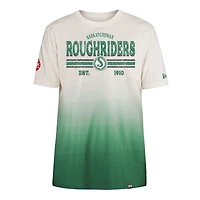 T-shirt New Era Kelly vert/crème pour hommes des Roughriders de la Saskatchewan Turf Traditions