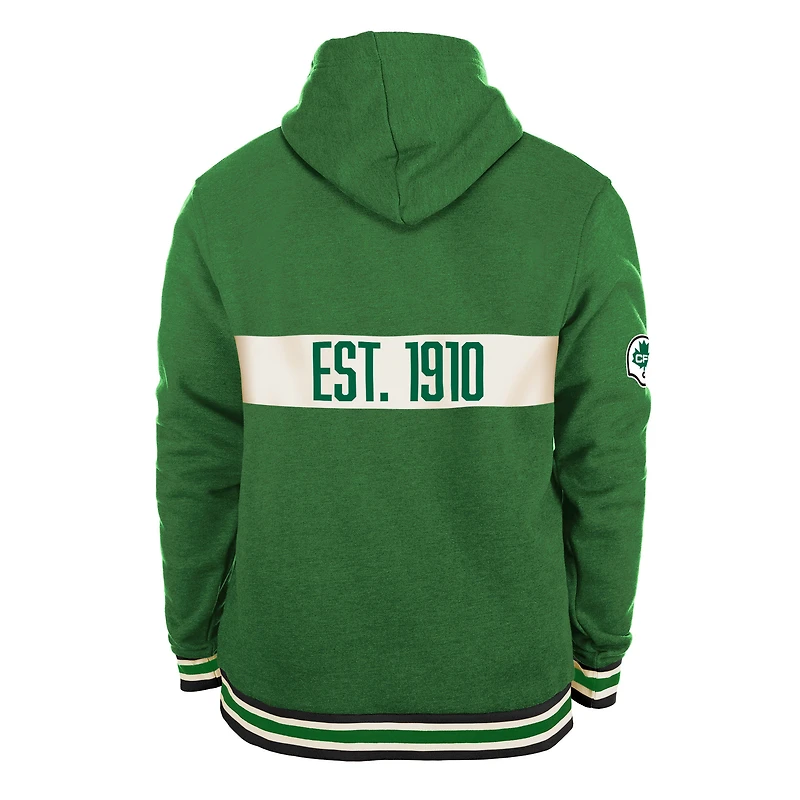 Chandail à capuchon New Era Kelly Green Saskatchewan Roughriders Turf Traditions pour hommes