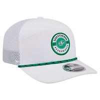 Casquette ajustable New Era blanche pour homme Saskatchewan Roughriders 2026 Sideline Rope 9SEVETNTY