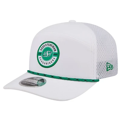 Men's New Era White Saskatchewan Roughriders 2026 Sideline Rope 9SEVETNTY Adjustable Hat