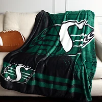 Jeté en peluche des Roughriders de la Saskatchewan 50" x 60"