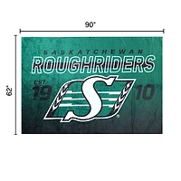 Couverture familiale des Roughriders de la Saskatchewan (62 po x 90 po)