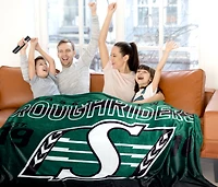 Couverture familiale des Roughriders de la Saskatchewan (62 po x 90 po)