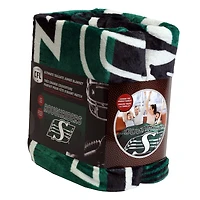 Couverture familiale des Roughriders de la Saskatchewan (62 po x 90 po)