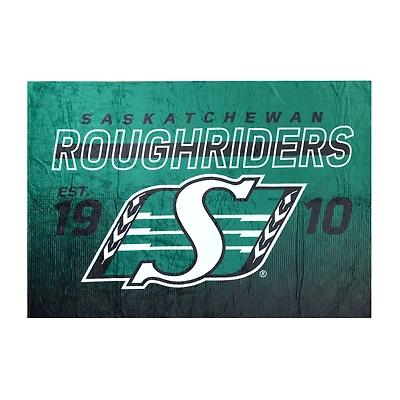 Couverture familiale des Roughriders de la Saskatchewan (62 po x 90 po)