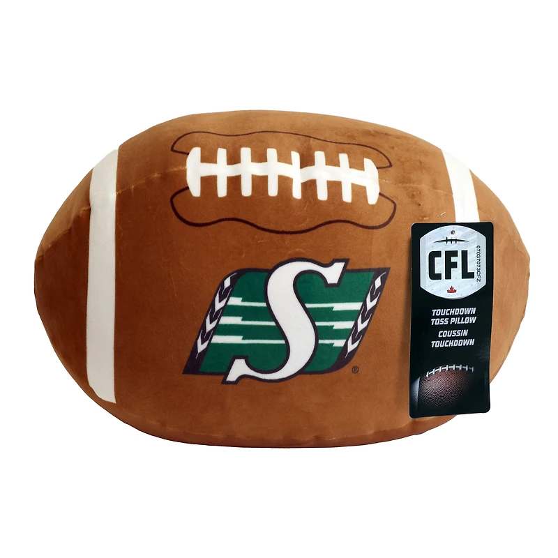 Coussin de football des Roughriders de la Saskatchewan