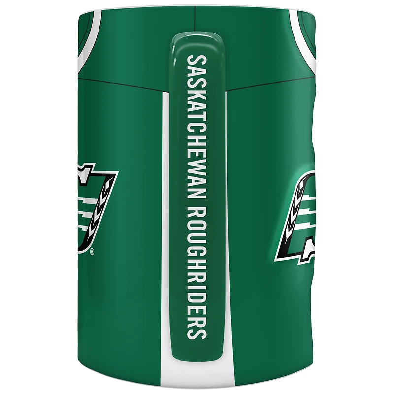The Sports Vault Saskatchewan Roughriders 20 oz. Jersey Sculpted Mug