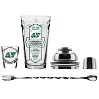 The Sports Vault Saskatchewan Roughriders Ensemble de cinq verres à shot et verres à mélange pour barman