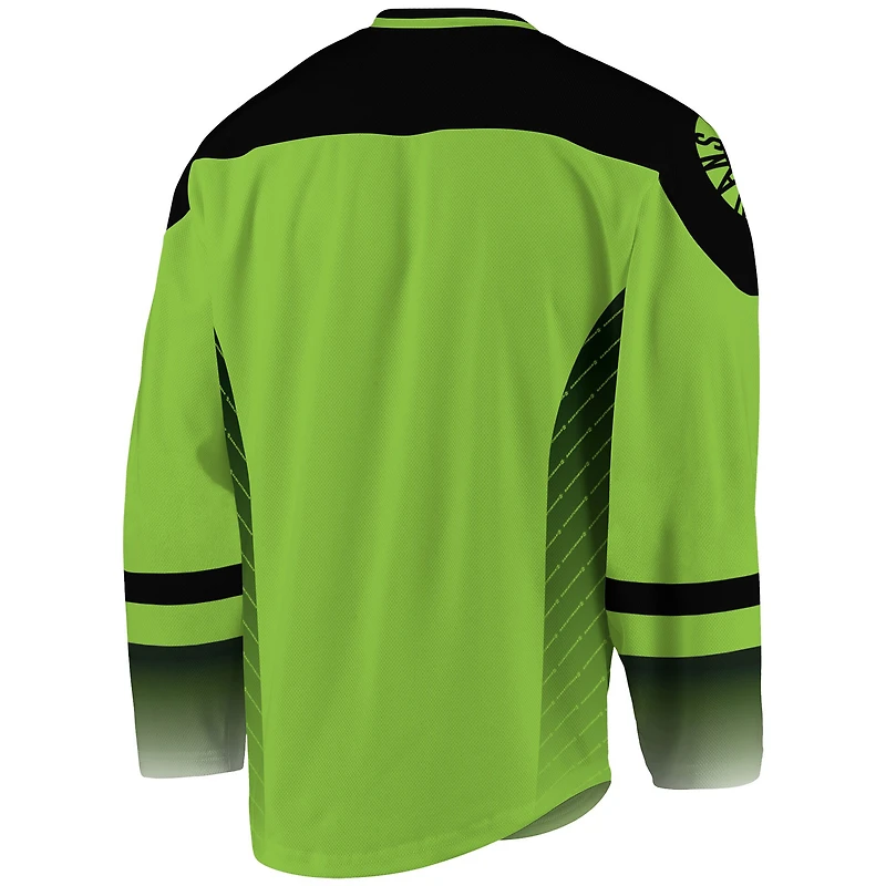 Maillot Saskatchewan Rush vert pour hommes - Sublima Replica Jersey