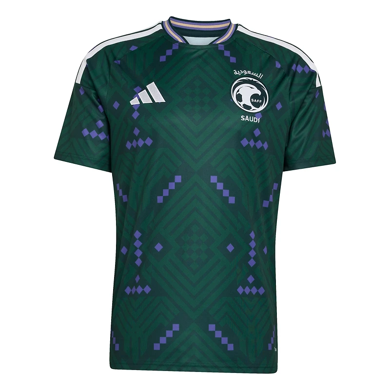 Maillot réplique domicile vert adidas de l'équipe nationale d'Arabie saoudite 2026 pour hommes