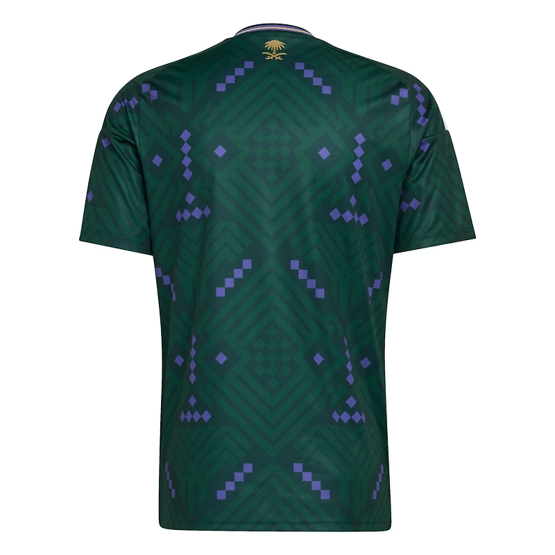 Maillot réplique domicile vert adidas de l'équipe nationale d'Arabie saoudite 2026 pour hommes