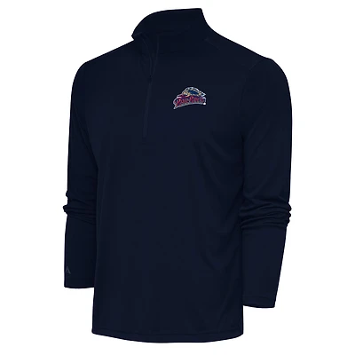 Men's Antigua  Navy Scranton Wilkes-Barre RailRiders Tribute Quarter-Zip Pullover Top