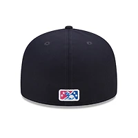 Men's New Era Navy Scranton Wilkes-Barre RailRiders Marvel x Minor League 59FIFTY Fitted Hat