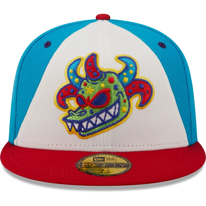 Men's New Era White/Red Vejigantes De Scranton/Wilkes-Barre Copa La Diversion 59FIFTY Fitted Hat