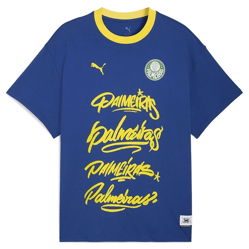 T-shirt Puma blanc SE Palmeiras 2025 FIFA Club World Cup Hoops pour homme
