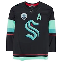 Adam Larsson Deep Sea Blue Seattle Kraken Autographed adidas Authentic Jersey with Inaugural Season Jersey Patch