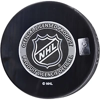 Adam Larsson Seattle Kraken Autographed 2011 NHL Draft Logo Hockey Puck with "#4 Pick" Inscription