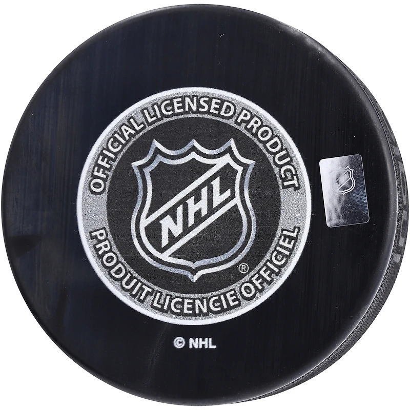 Rondelle de hockey autographiée par Adam Larsson du Kraken de Seattle avec logo du repêchage de la LNH 2011 et inscription « #4 Pick »