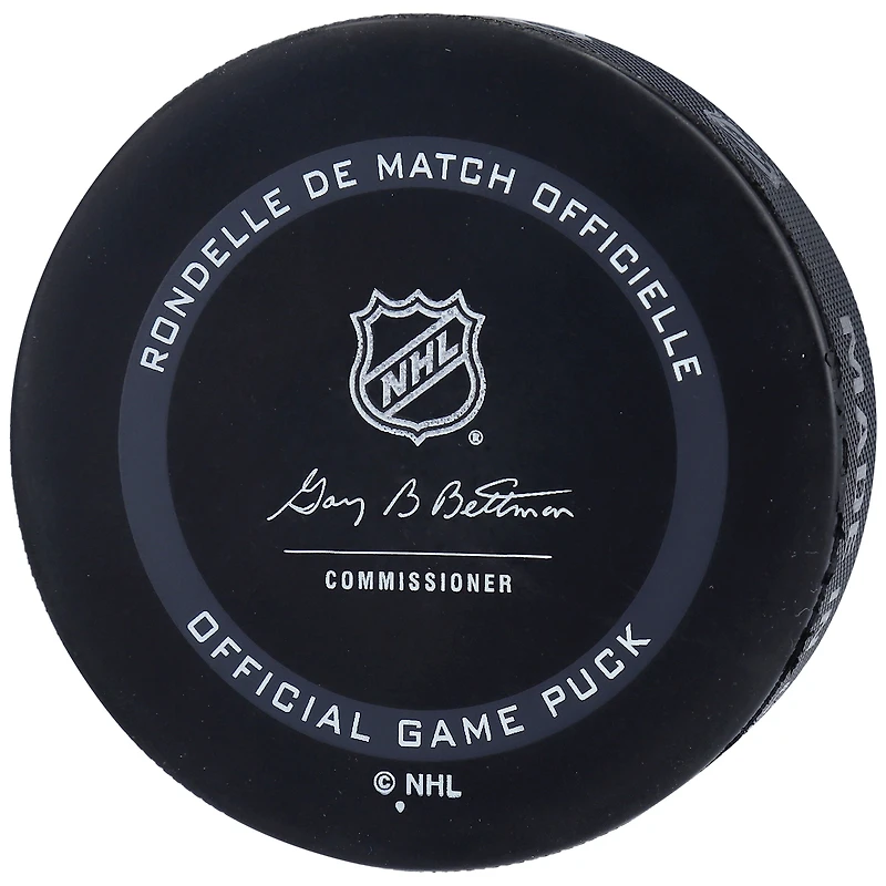 Adam Larsson Seattle Kraken Autographed 2021-22 Inaugural Season Official Game Puck