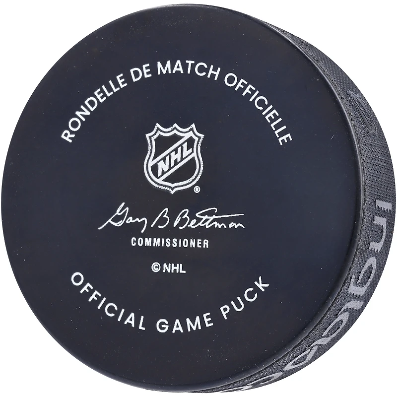 Adam Larsson Seattle Kraken Autographed Official Game Puck