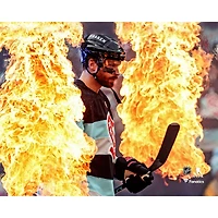 Photographie non signée d'Adam Larsson du Seattle Kraken lors de la Classique d'hiver 2024
