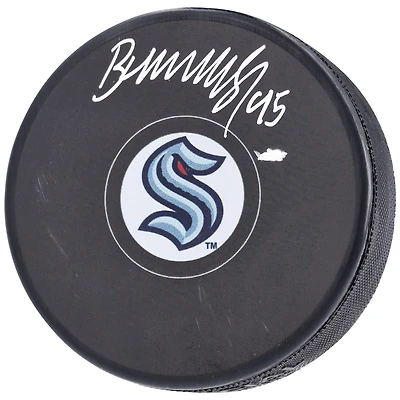 Andre Burakovsky Seattle Kraken Autographed Hockey Puck