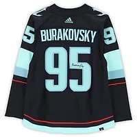 Andre Burakovsky Seattle Kraken Autographed Navy Adidas Authentic Jersey
