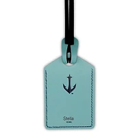 Étiquette de bagage en cuir personnalisée Seattle Kraken Deep Sea Blue