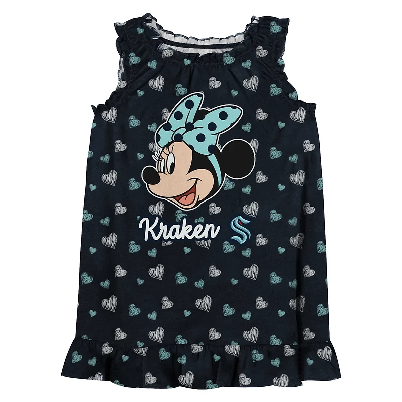 Girls Infant Deep Sea Blue Seattle Kraken 2-Piece Minnie Mouse’s Bow Tank Top & Bloomers Set