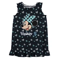 Girls Infant Deep Sea Blue Seattle Kraken 2-Piece Minnie Mouse’s Bow Tank Top & Bloomers Set