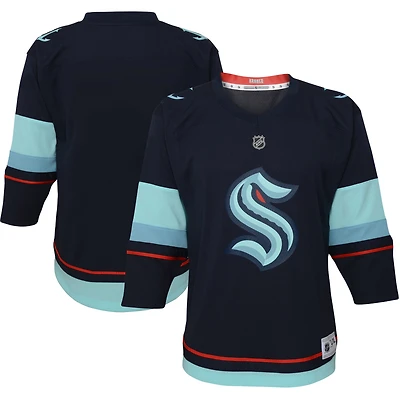 Maillot réplique domicile bleu marine des Seattle Kraken pour bébé