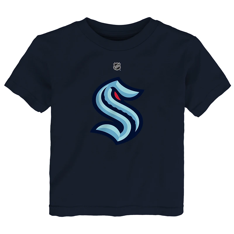 T-shirt bébé Outerstuff bleu marine Seattle Kraken avec logo principal