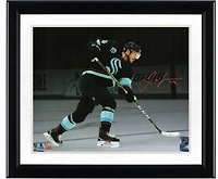 Jamie Oleksiak Seattle Kraken Autographed 11" x 14" Deep Sea Blue Jersey Shooting Spotlight Photograph - Limited Edition of 22