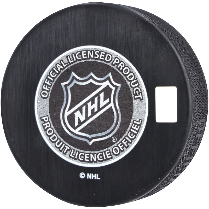 Jamie Oleksiak Seattle Kraken Autographed 2011 NHL Draft Logo Hockey Puck with "#14 Pick" Inscription