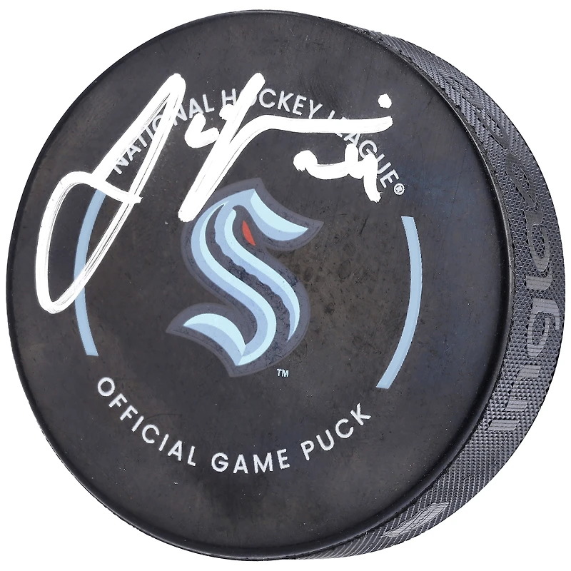 Jamie Oleksiak Seattle Kraken Autographed 2022 Official Game Puck