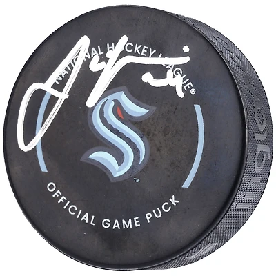 Jamie Oleksiak Seattle Kraken Autographed 2022 Official Game Puck