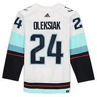 Jamie Oleksiak White Seattle Kraken Autographed adidas Authentic Jersey with Inaugural Season Jersey Patch