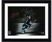 Jared McCann Seattle Kraken Autographed 11" x 14" Deep Sea Blue Jersey Celebration Spotlight Photograph - Limited Edition of 22