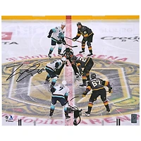 Jared McCann Seattle Kraken Autographed 16" x 20" First Franchise Face-Off Photograph