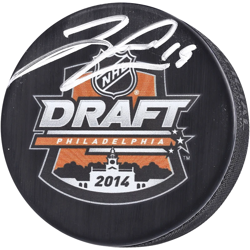 Jared McCann Seattle Kraken Autographed 2014 NHL Draft Logo Hockey Puck