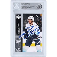 Jared McCann Seattle Kraken Autographié 2021-22 Upper Deck Extended Series #686 Beckett Fanatics Witnessed Authenticated Card
