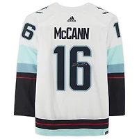 Jared McCann Seattle Kraken Autographed White adidas Authentic Jersey with Inaugural Season Jersey Patch