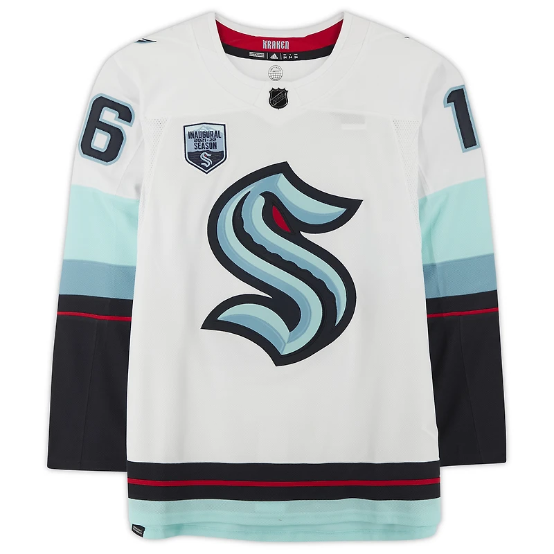 Jared McCann Seattle Kraken Autographed White adidas Authentic Jersey with Inaugural Season Jersey Patch