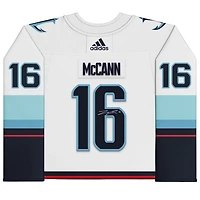 Jared McCann Seattle Kraken Autographed White adidas Authentic Jersey with Inaugural Season Jersey Patch