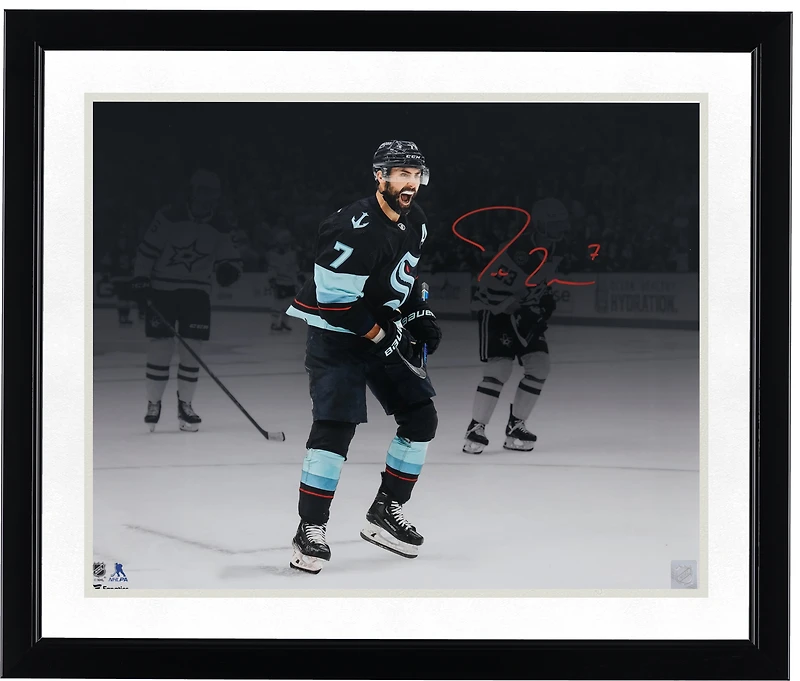 Jordan Eberle Seattle Kraken Autographed 16" x 20" 2023 Stanley Cup Playoff Goal Celebration Photograph