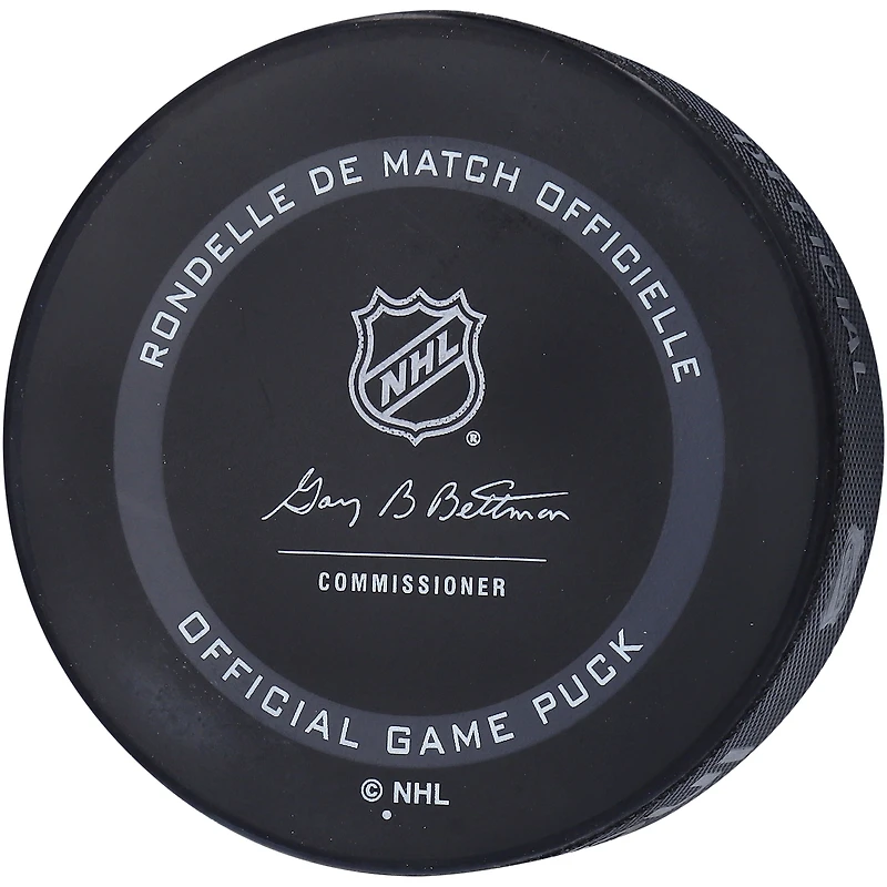 Jordan Eberle Seattle Kraken Autographed 2021-22 Inaugural Season Official Game Puck with "Release The Kraken" Inscription