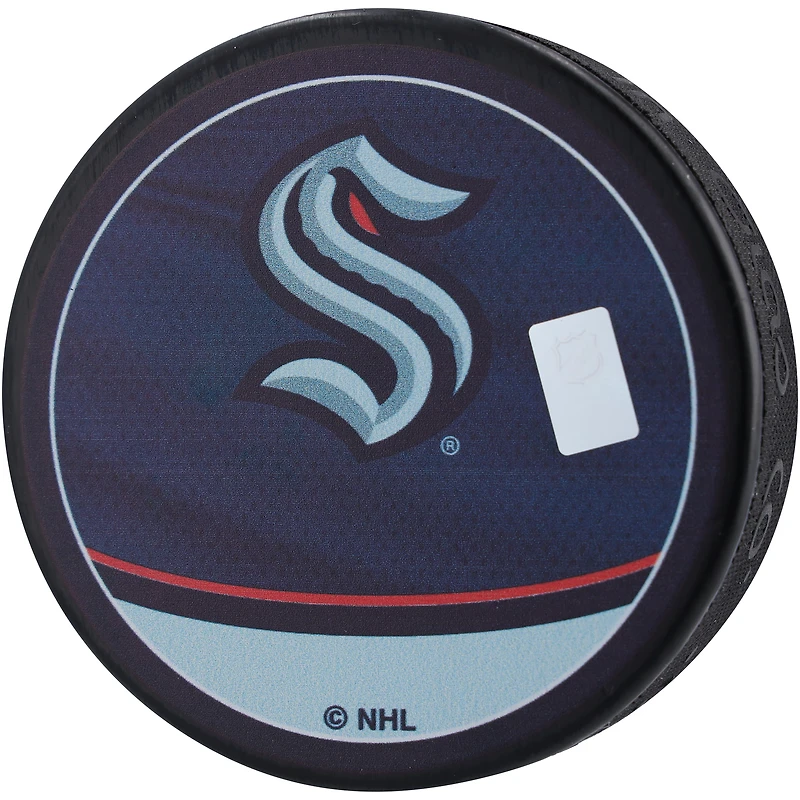 Jordan Eberle Seattle Kraken Autographed 2022-23 Reverse Retro Hockey Puck