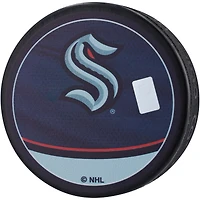Rondelle de hockey rétro inversée autographiée par Jordan Eberle du Seattle Kraken 2022-23
