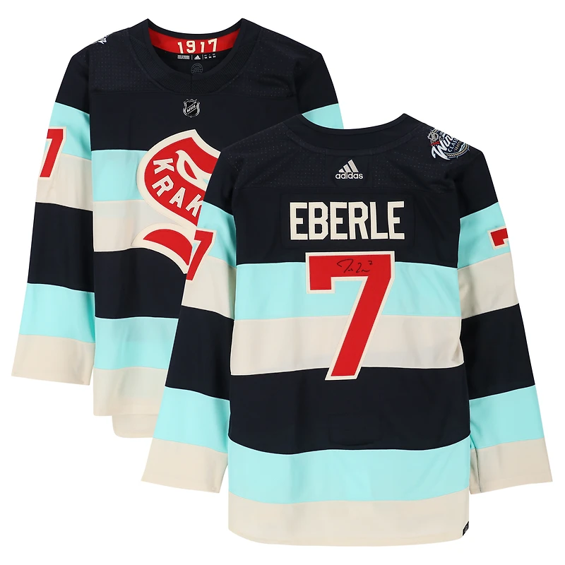 Jordan Eberle Seattle Kraken Autographed 2024 Winter Classic adidas Authentic Jersey