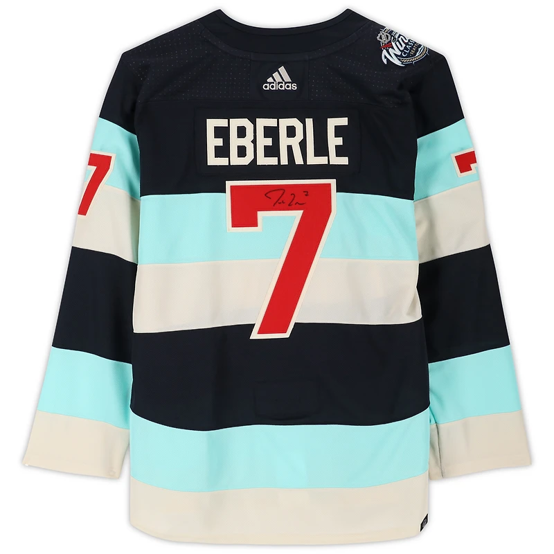 Jordan Eberle Seattle Kraken Autographed 2024 Winter Classic adidas Authentic Jersey